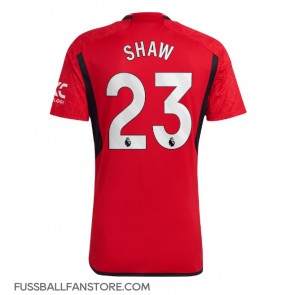 Manchester United Luke Shaw #23 Replik Heimtrikot 2023-24 Kurzarm